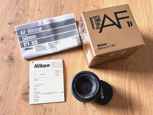 Nikon 50mm af nikkor - 1.8d,